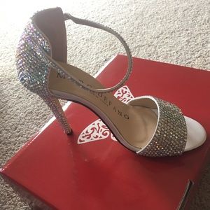 Marc de Fang jeweled 4.5 inch heels size 8